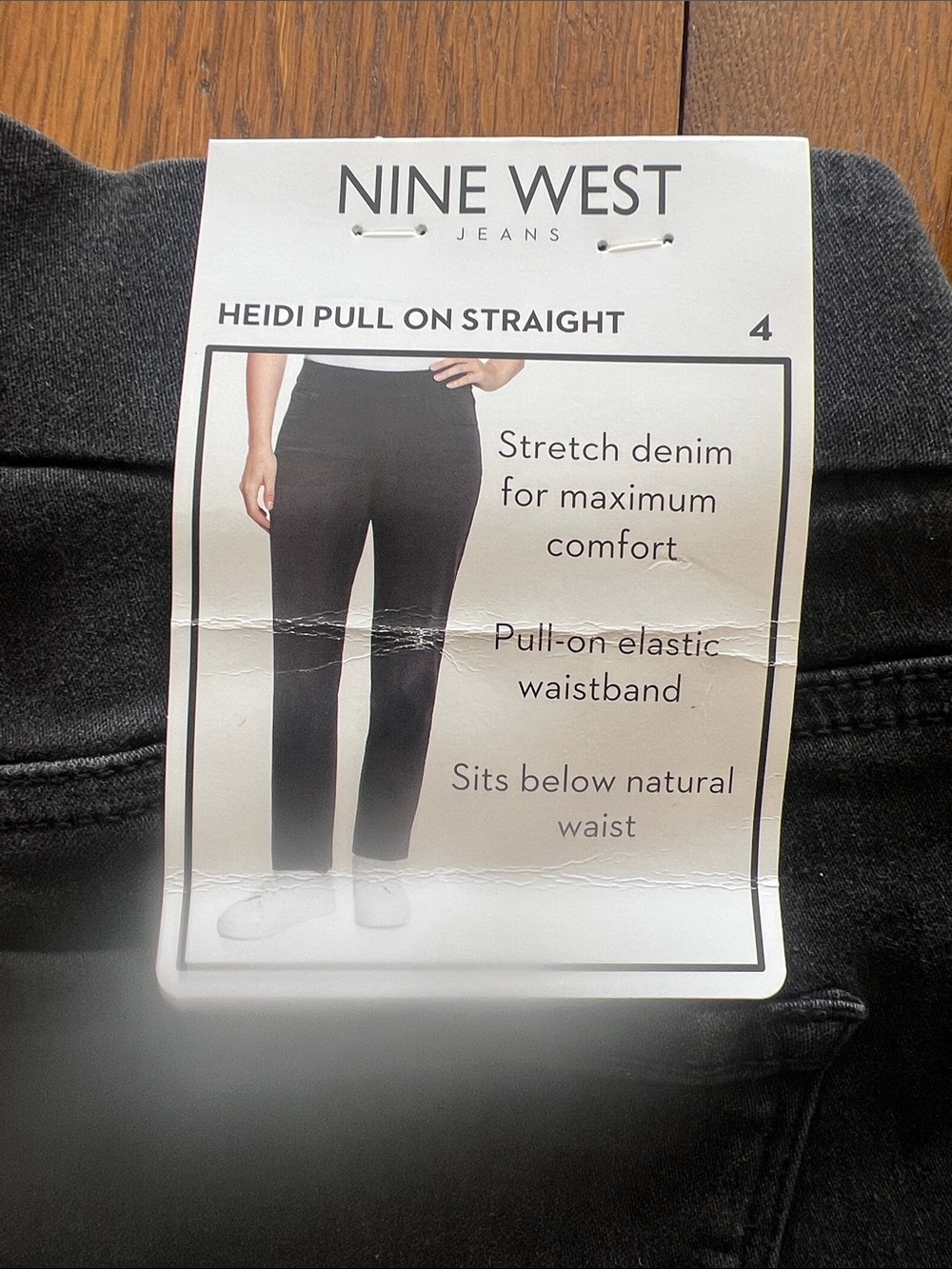 Nine West Size 4 Women’s Black Skinny Pull-On Jeans- NWT - Picture 5 of 7